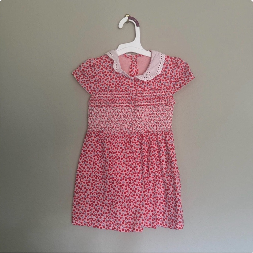 Charming Pink Patterned Kids Dress
